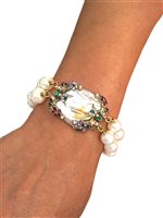 Bracelet Vintage Woman in Metal Alloy Madreperla VI5643 - VI5643